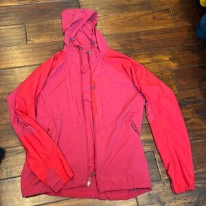 Men's red outdoor research jacket
